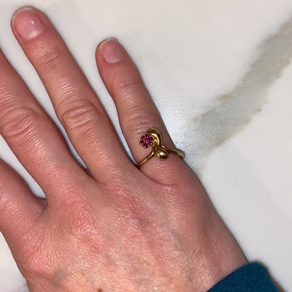 Ruby Gold Ring - image 5